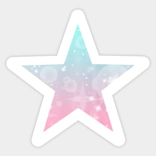 Kawaii Magical Cotton Candy Star Sticker